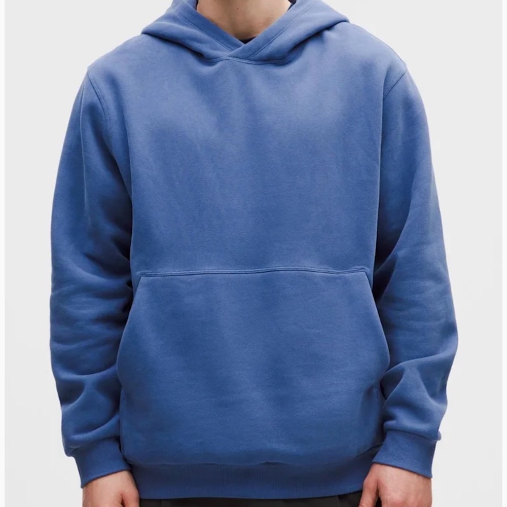 lululemon athletica Men's Heathered Blue Hoodie
